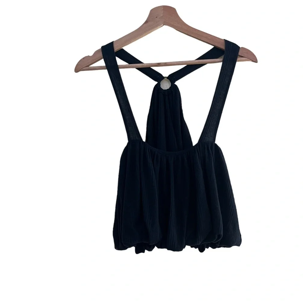 Free People just a fling halter tank